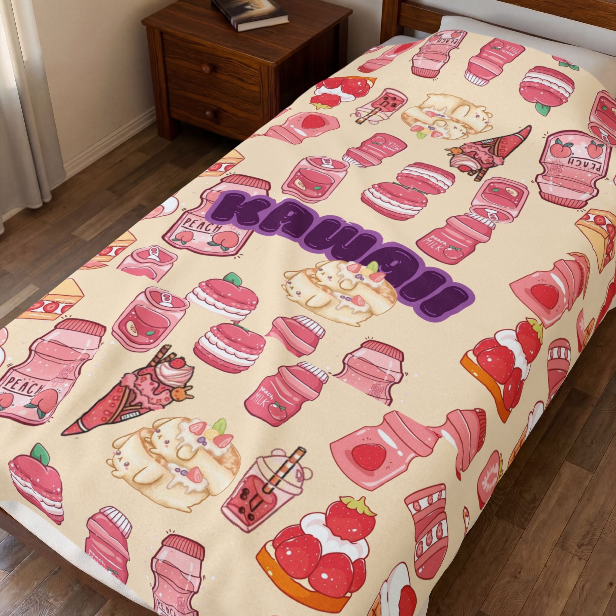 Kawaii Velveteen Plush Blanket.