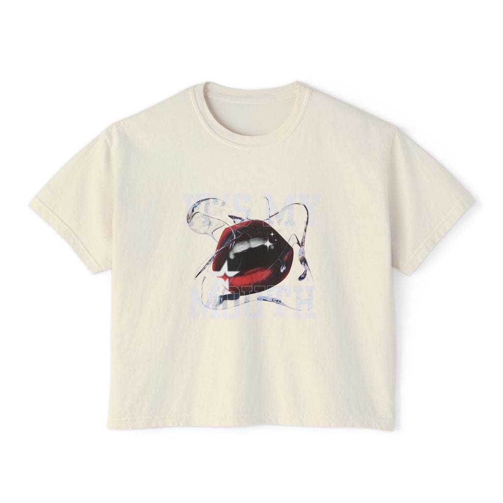 Trendy Women's Boxy Tee, Casual Graphic Tee, Everyday