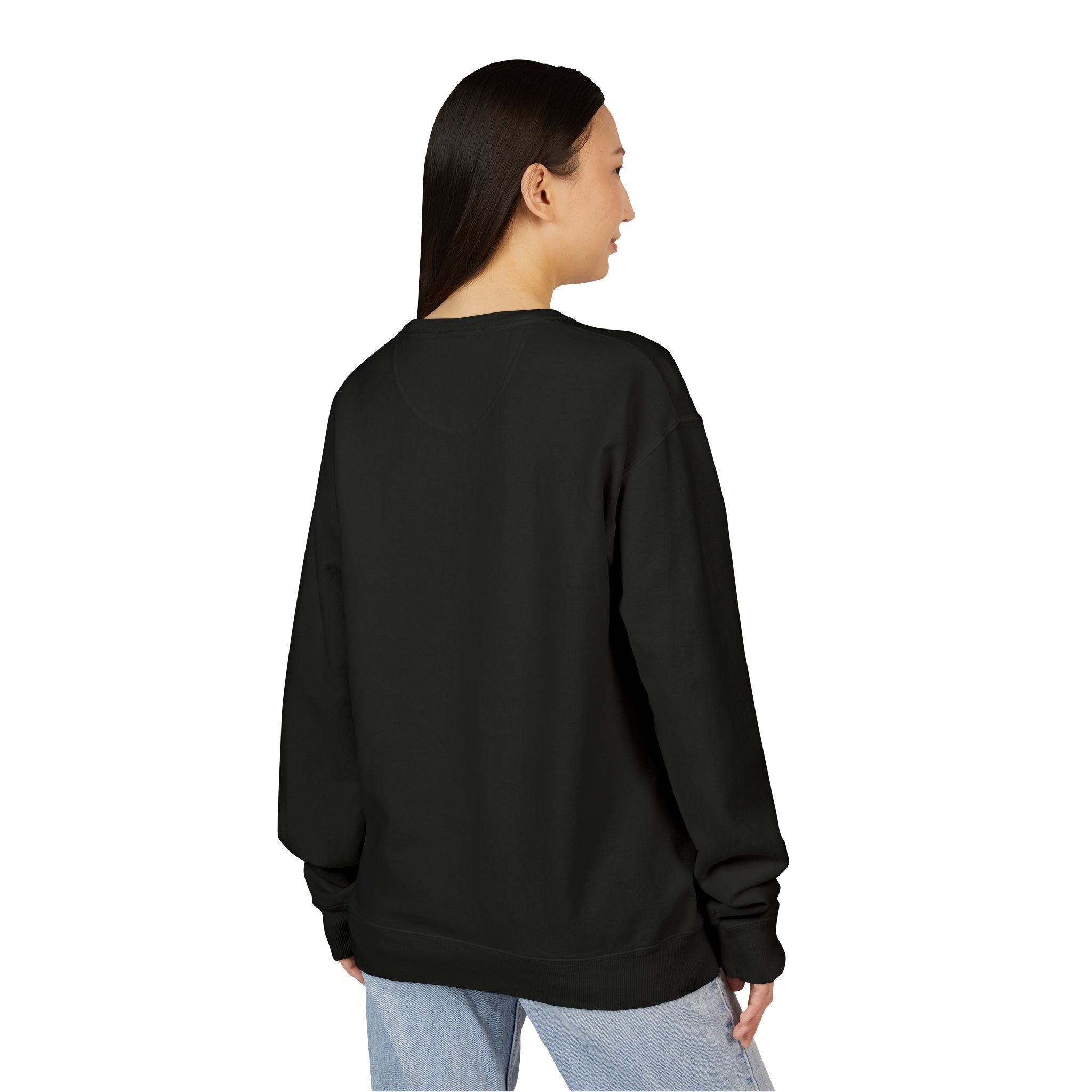 Hustle Less More Coffee Crewneck Sweatshirt — "take a sip" Graphic