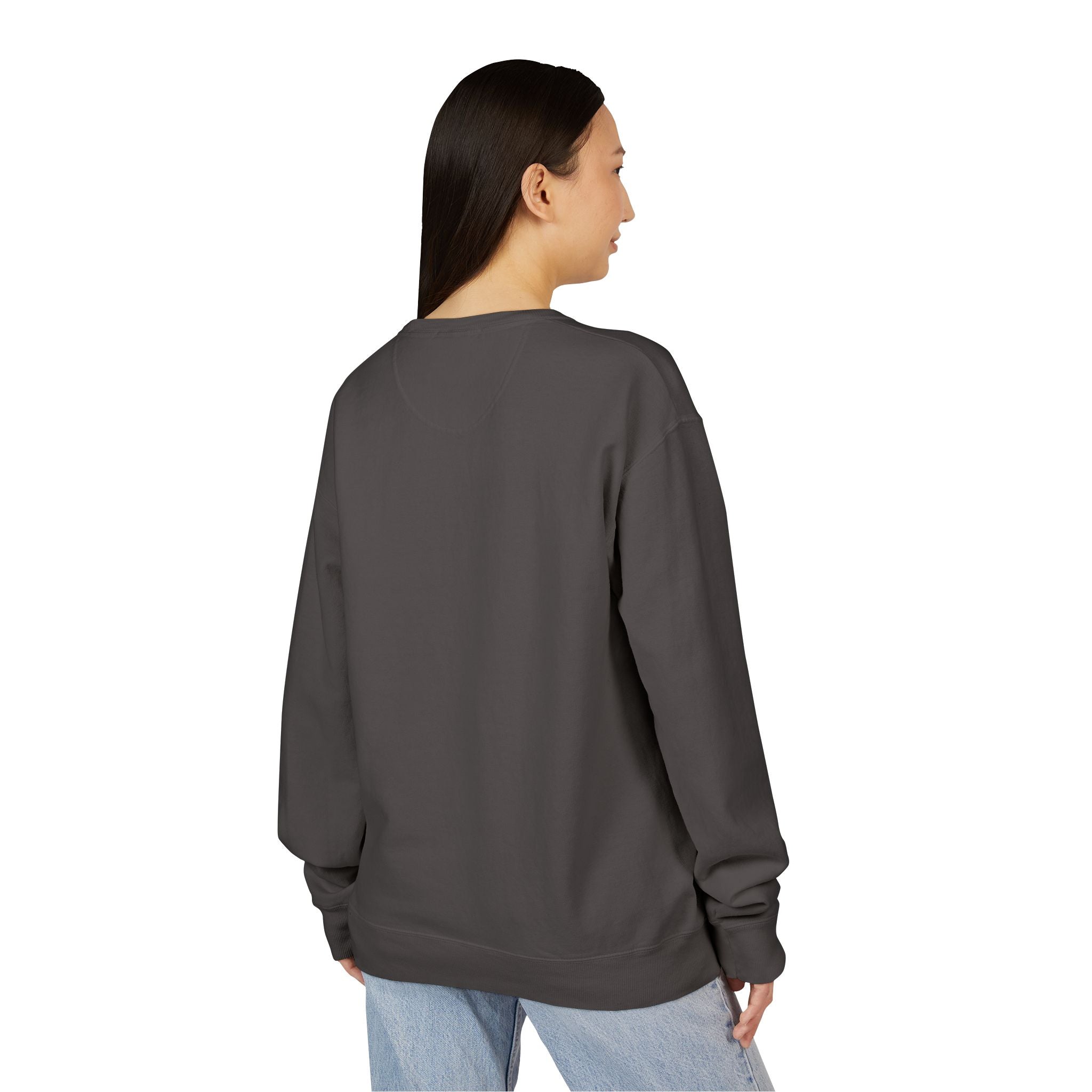 Hustle Less More Coffee Crewneck Sweatshirt — "take a sip" Graphic
