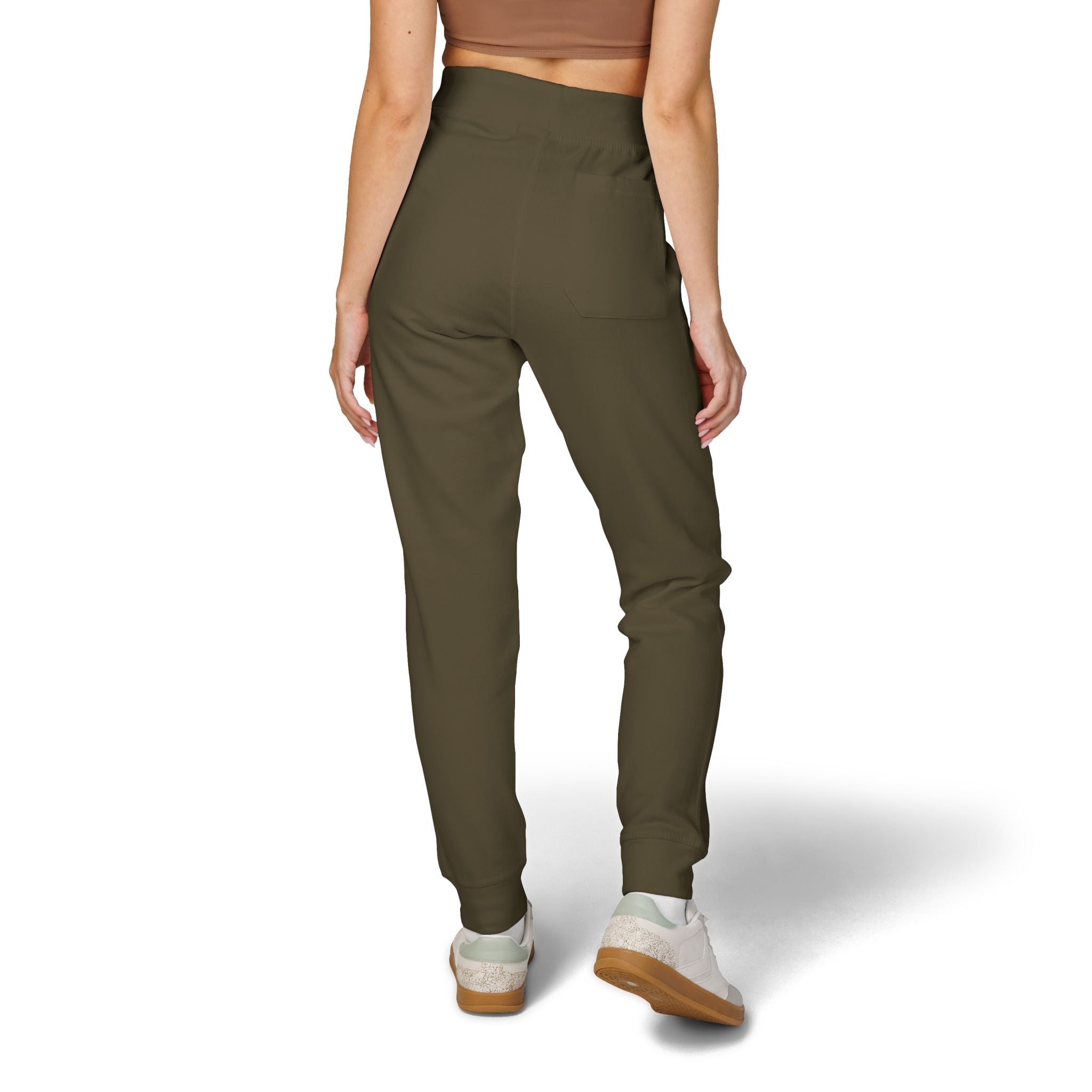 Embroidered Leopard Kiss Sweatpants — Women's Cozy Fleece Joggers