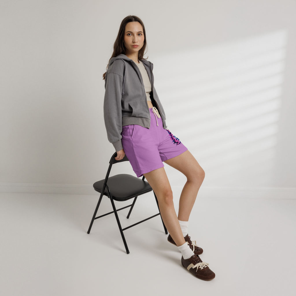Euphoria Graphic Sweat Shorts — Lightweight Garment-Dyed Fleece