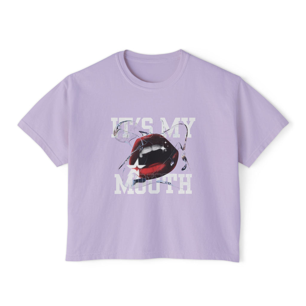 Trendy Women's Boxy Tee, Casual Graphic Tee, Everyday