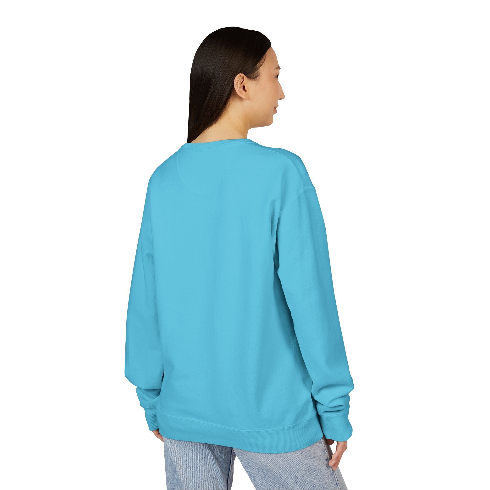 Hustle Less More Coffee Crewneck Sweatshirt — "take a sip" Graphic