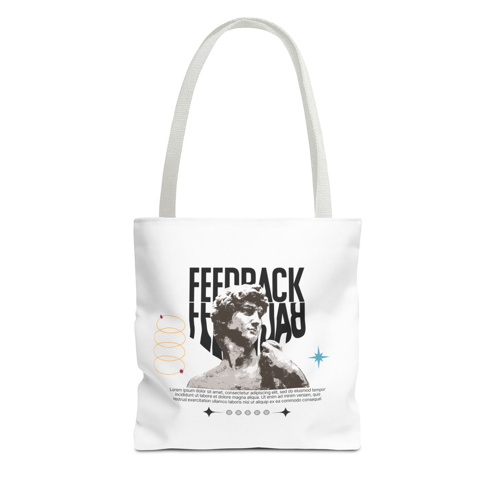 Feedback Art Tote Bag, Stylish Gym Tote