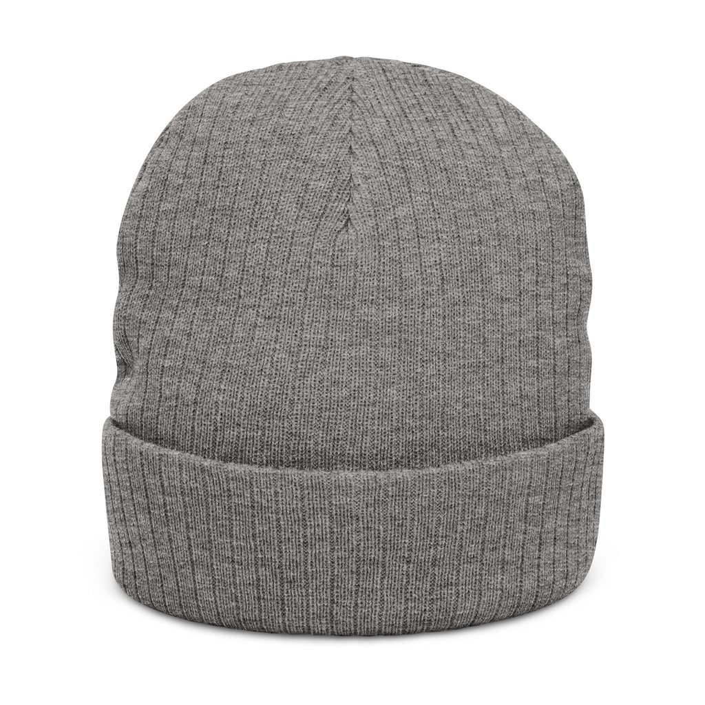 Euphoria Embroidered Ribbed Knit Beanie — Cozy Streetwear Winter Hat
