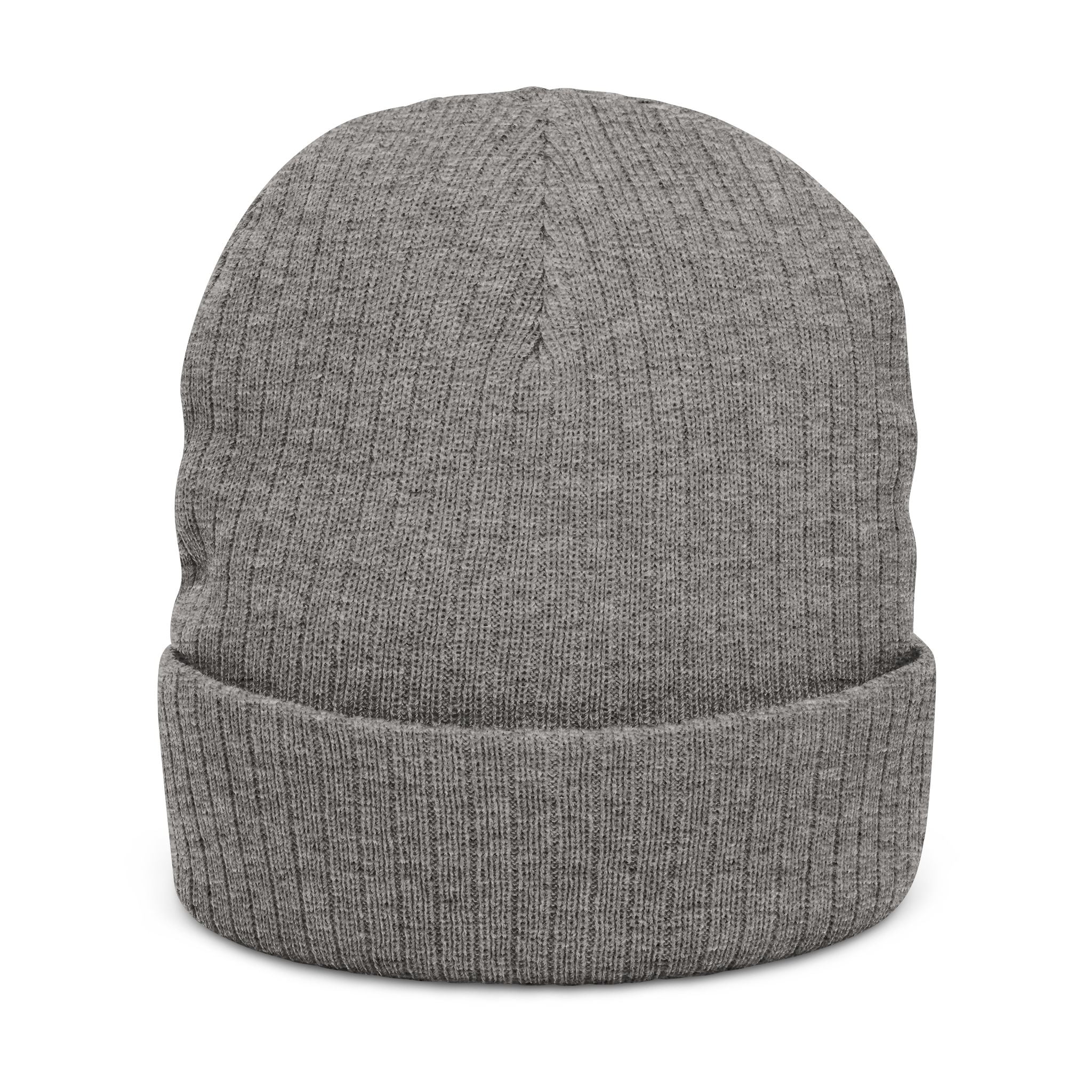 Euphoria Embroidered Ribbed Knit Beanie — Cozy Streetwear Winter Hat