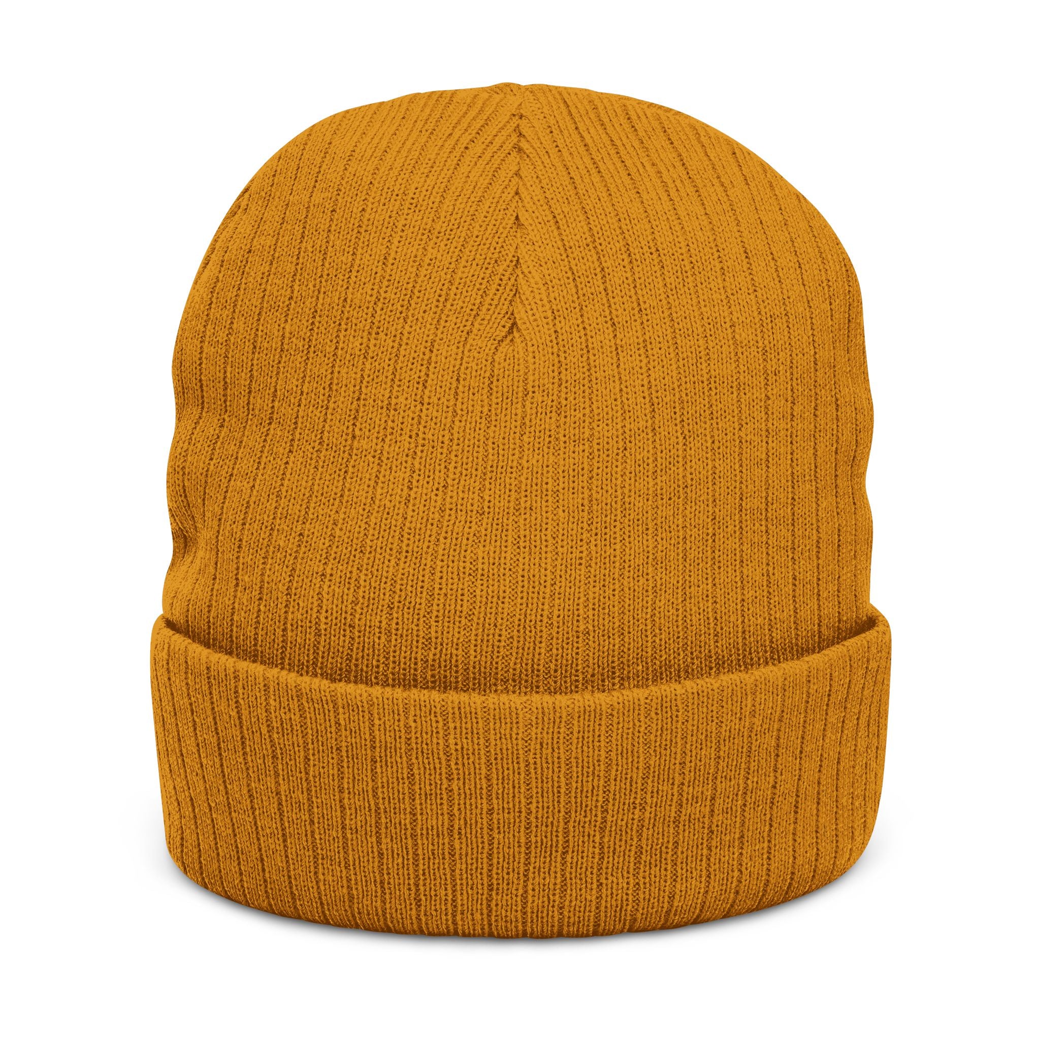 Euphoria Embroidered Ribbed Knit Beanie — Cozy Streetwear Winter Hat