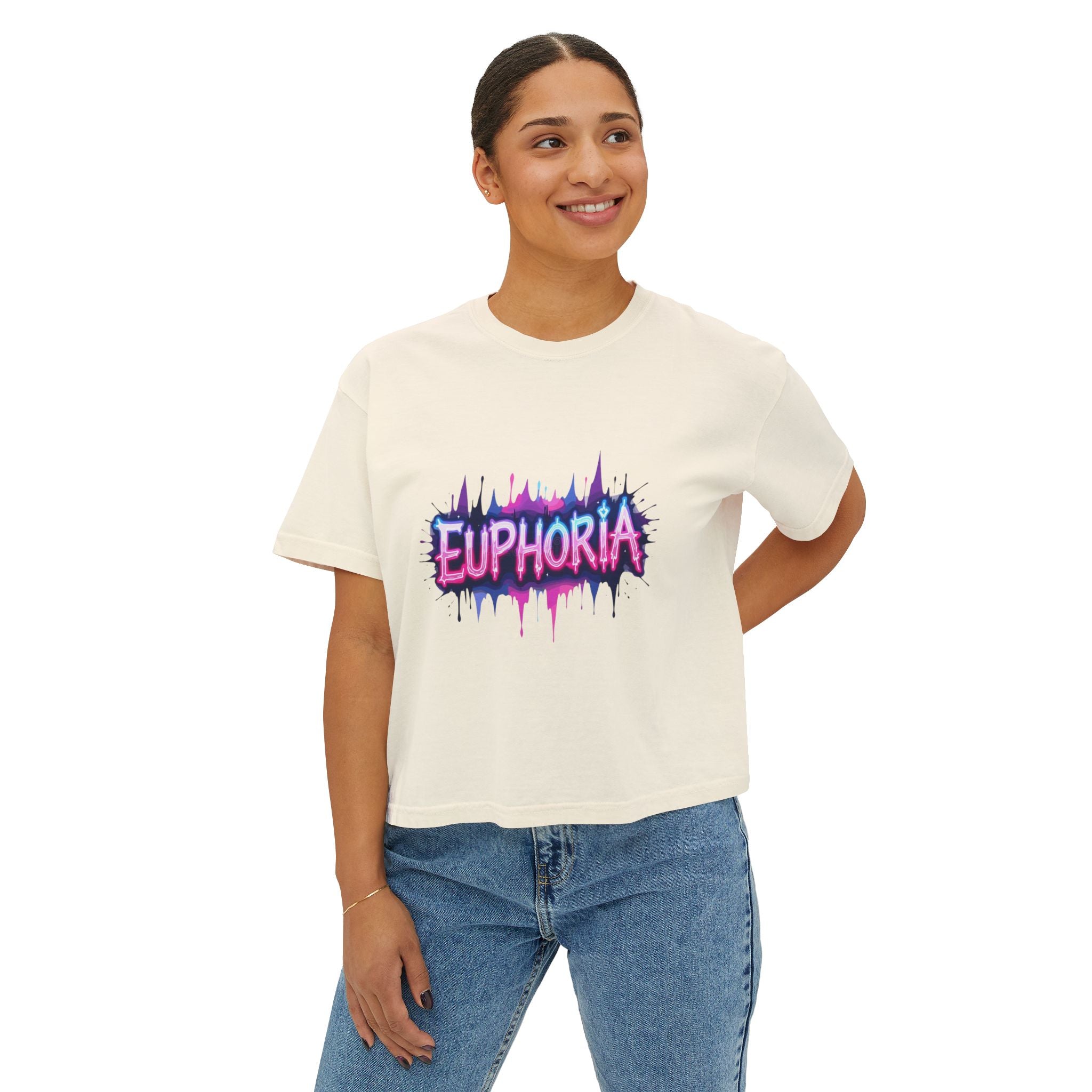 Euphoria Graphic Boxy Tee.