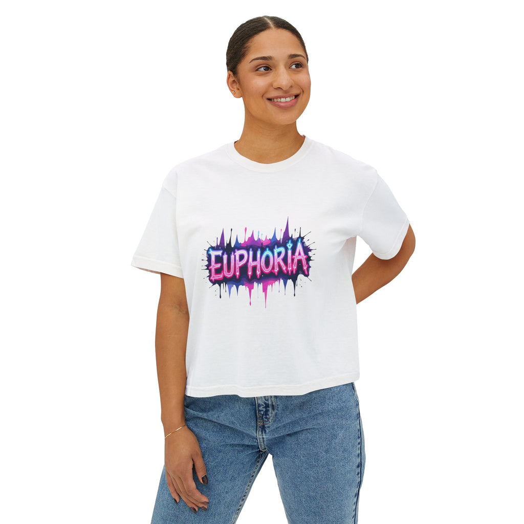 Euphoria Graphic Boxy Tee.