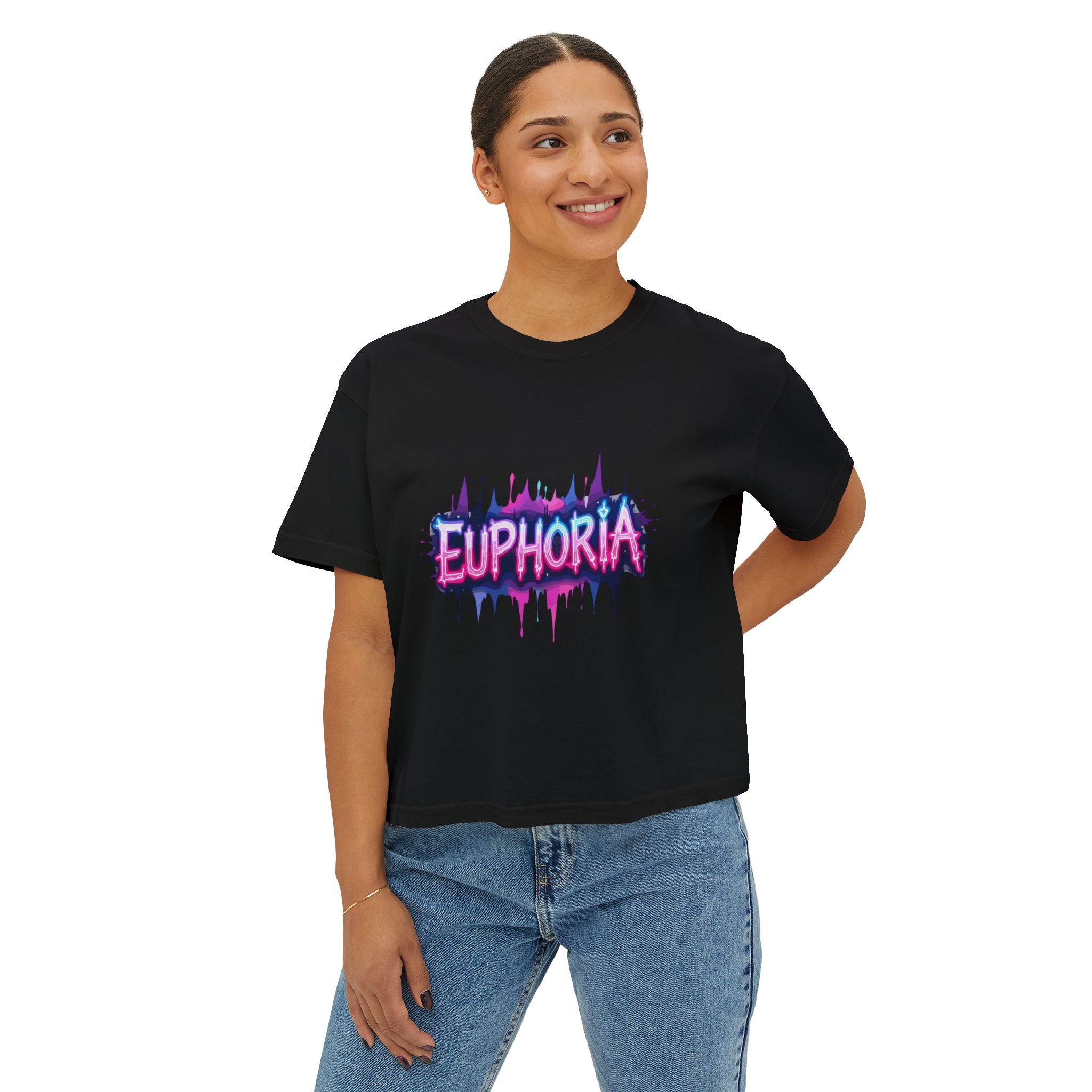 Euphoria Graphic Boxy Tee.