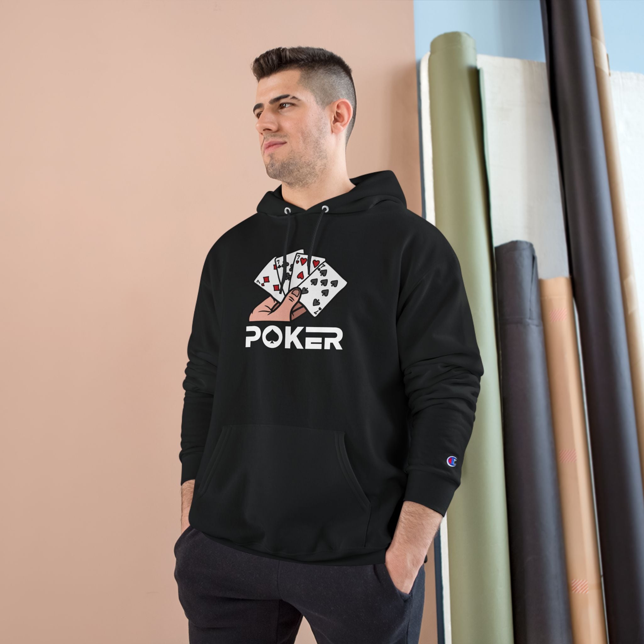 Stylish Poker Champion Hoodie, Gamer Apparel.