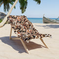 Leopard Floral Beach Towel.