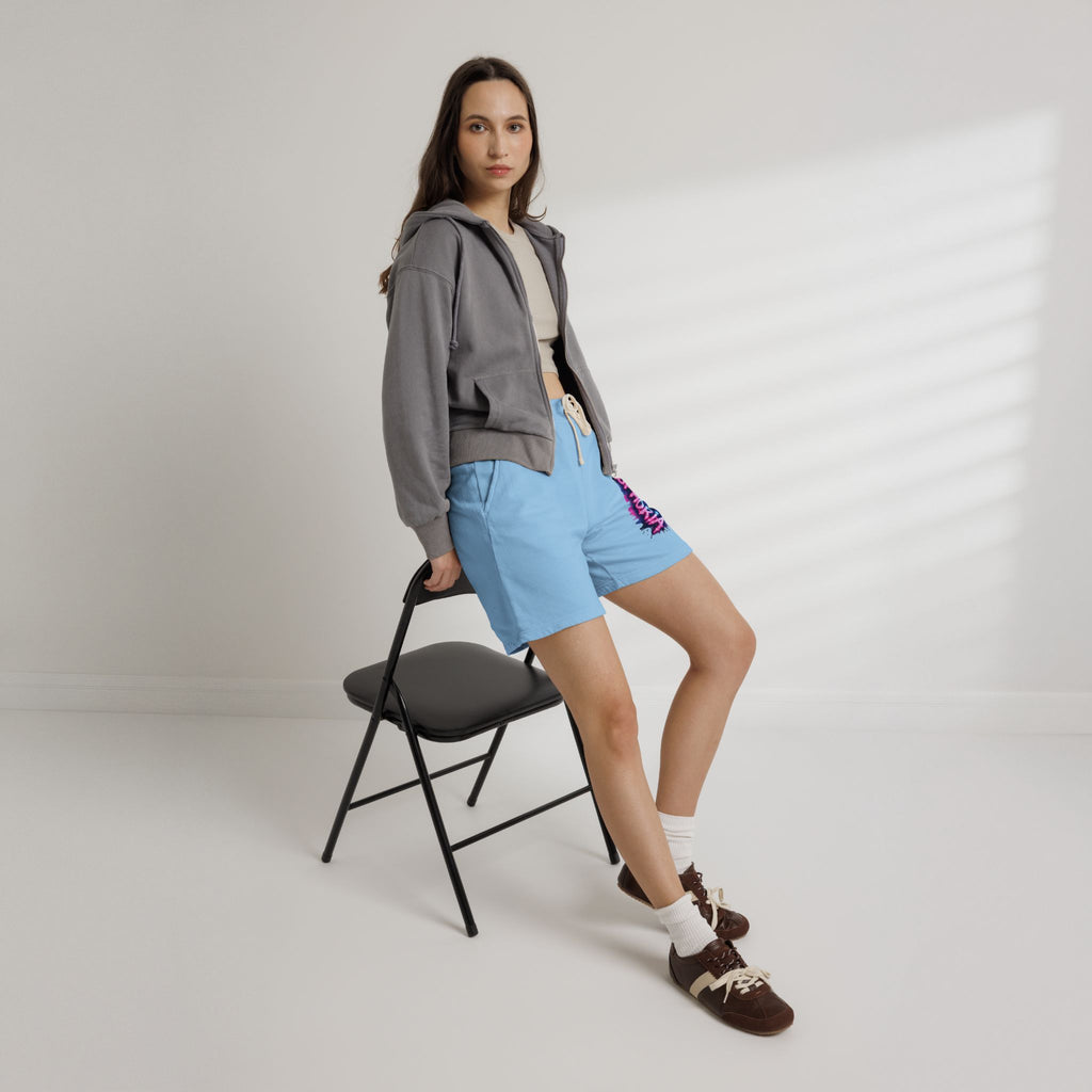 Euphoria Graphic Sweat Shorts — Lightweight Garment-Dyed Fleece