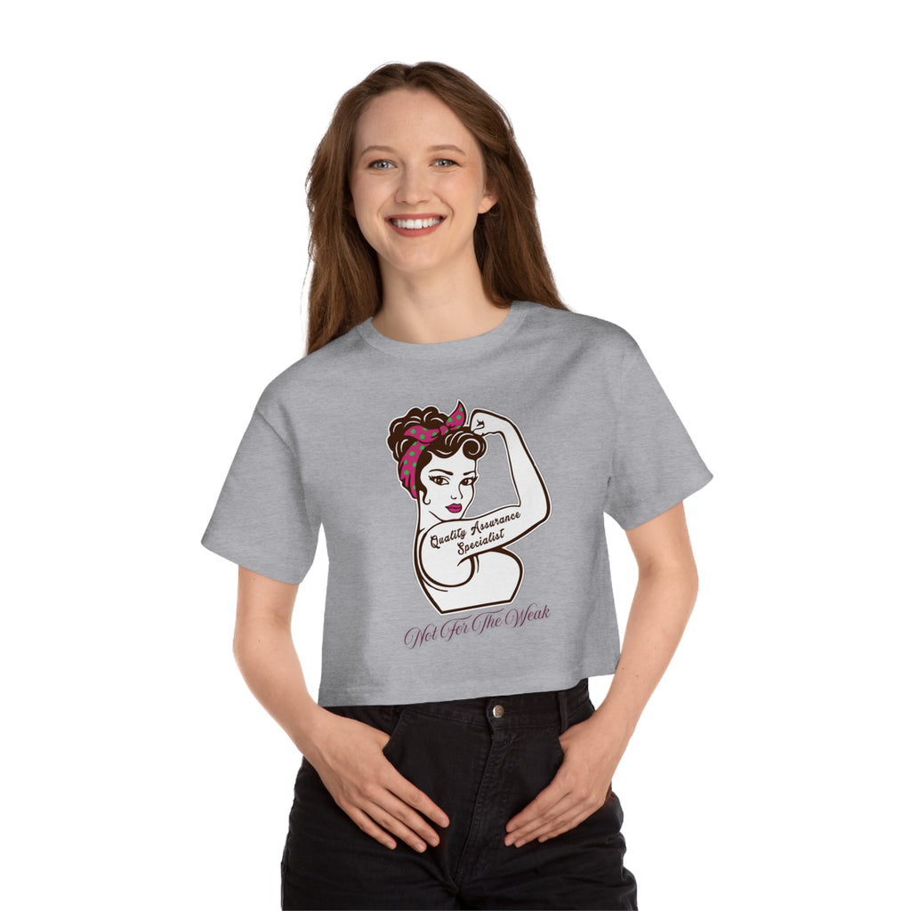 Empowerment Cropped T-Shirt for Strong Women, Feminist Style.