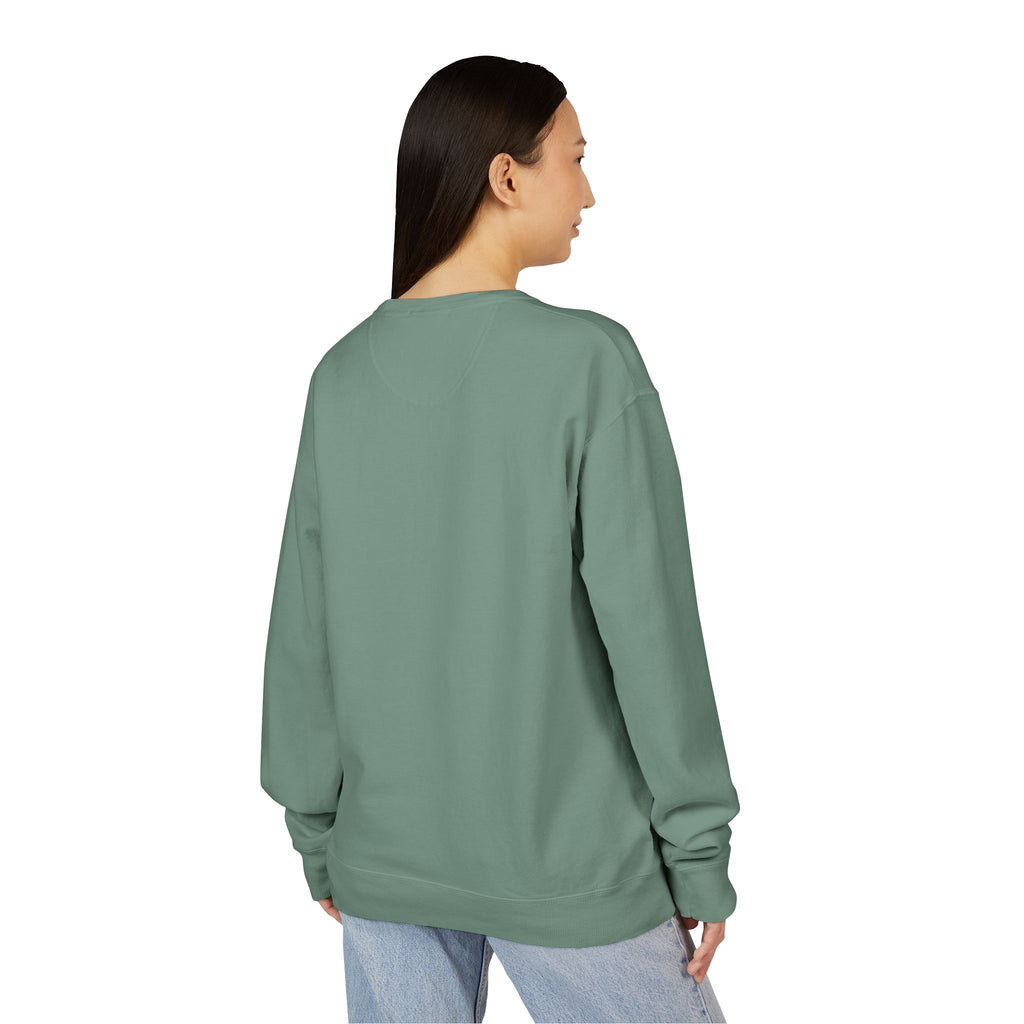 Hustle Less More Coffee Crewneck Sweatshirt — "take a sip" Graphic