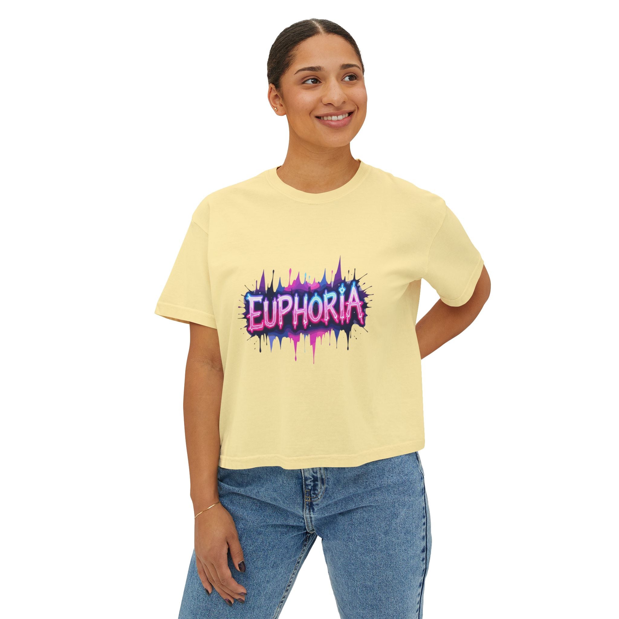 Euphoria Graphic Boxy Tee.