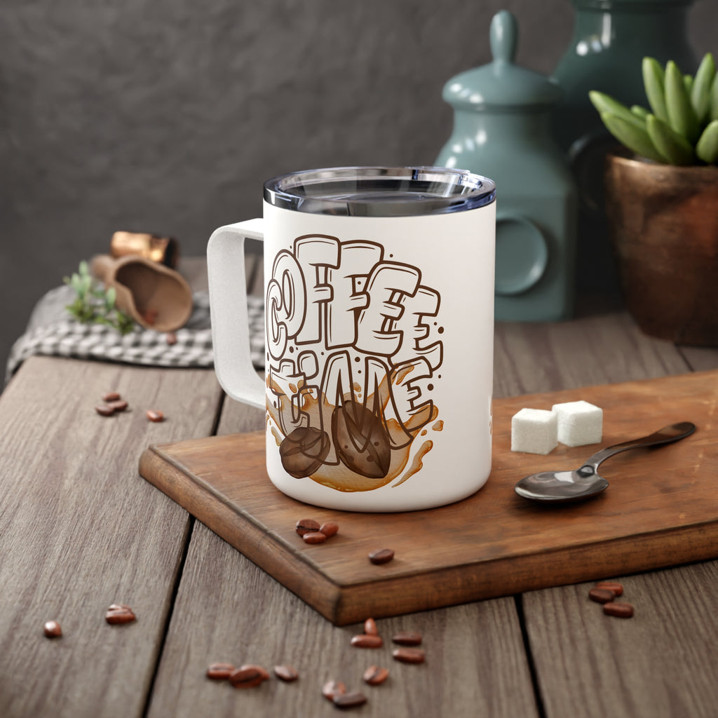 Insulated Coffee Mug, Stylish Travel Cup for Coffee Lovers.