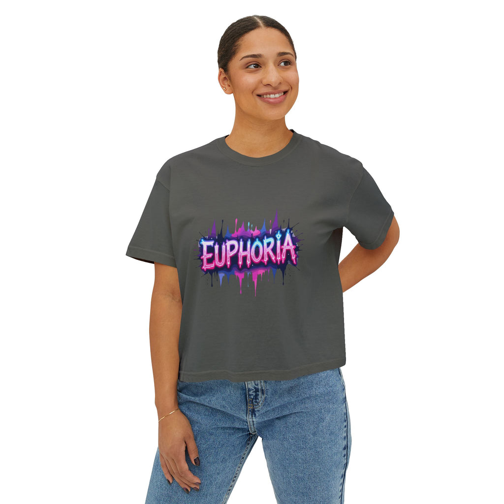 Euphoria Graphic Boxy Tee.