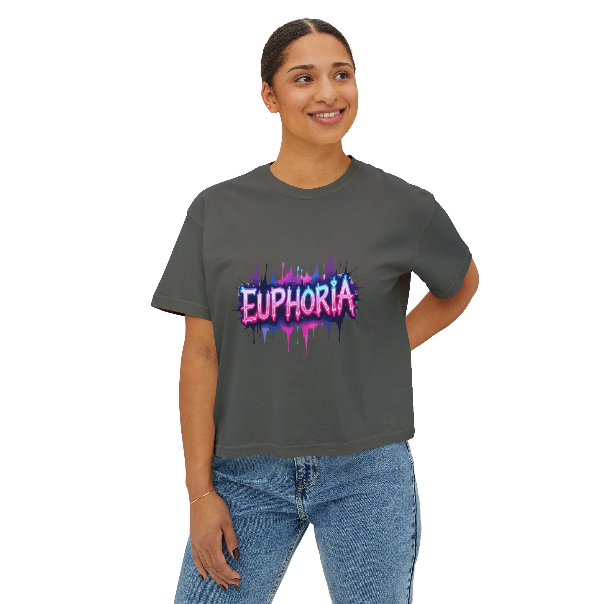 Euphoria Graphic Boxy Tee.