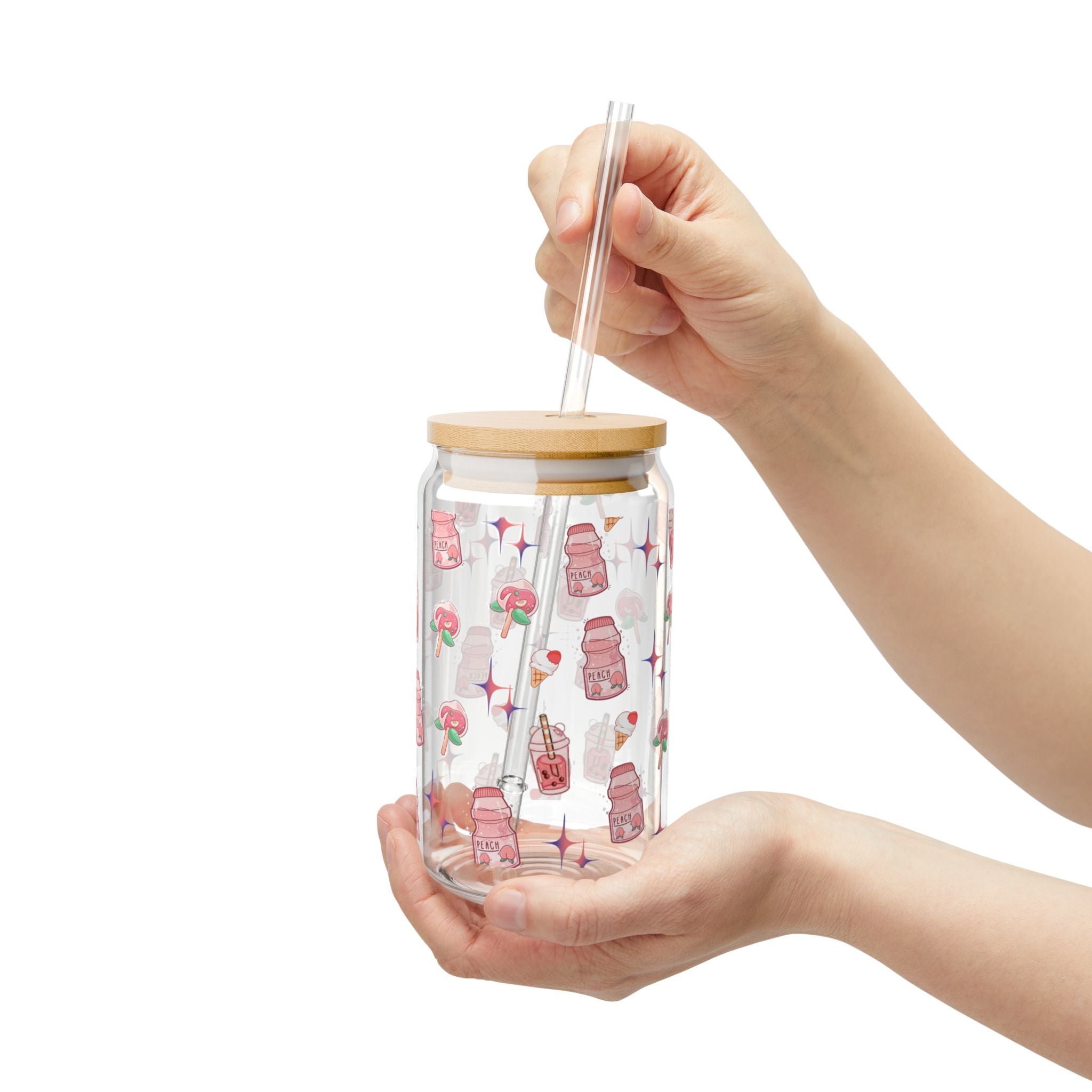 Charming Sipper Glass, 16oz - Cute Drinkware.