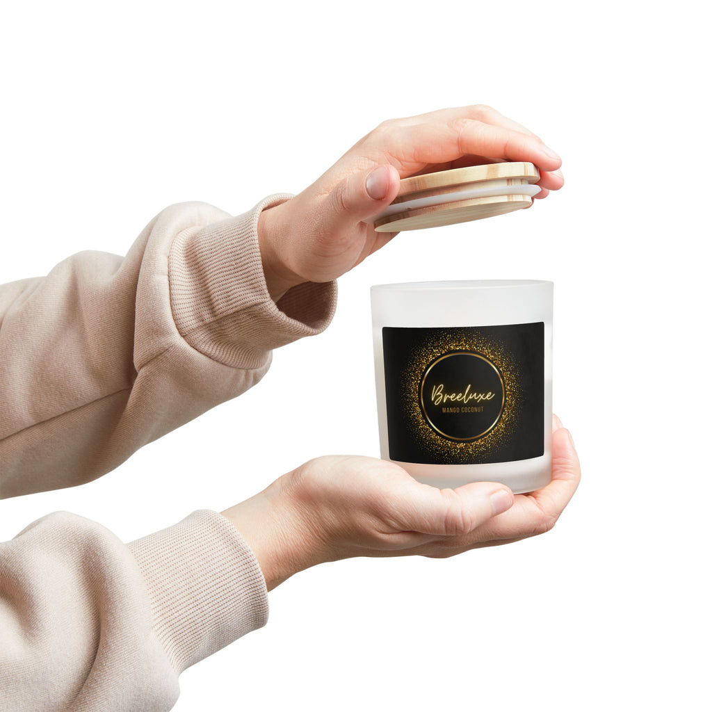 A Mango Coconut Scented Soy Candle, 11oz